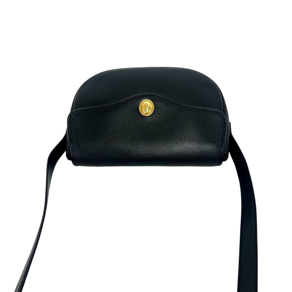 DIOR Vintage Black Leather Shoulder Bag - Picture 4 of 10